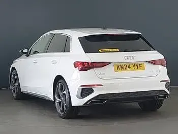 Used Audi A3 S-Line 110 HP (80 kW) 2024 White Hatchback