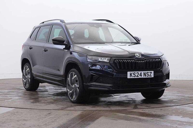 Black Used 2024 Skoda Karoq SportLine SUV | £29,934 (Fair price) - Image 1/4