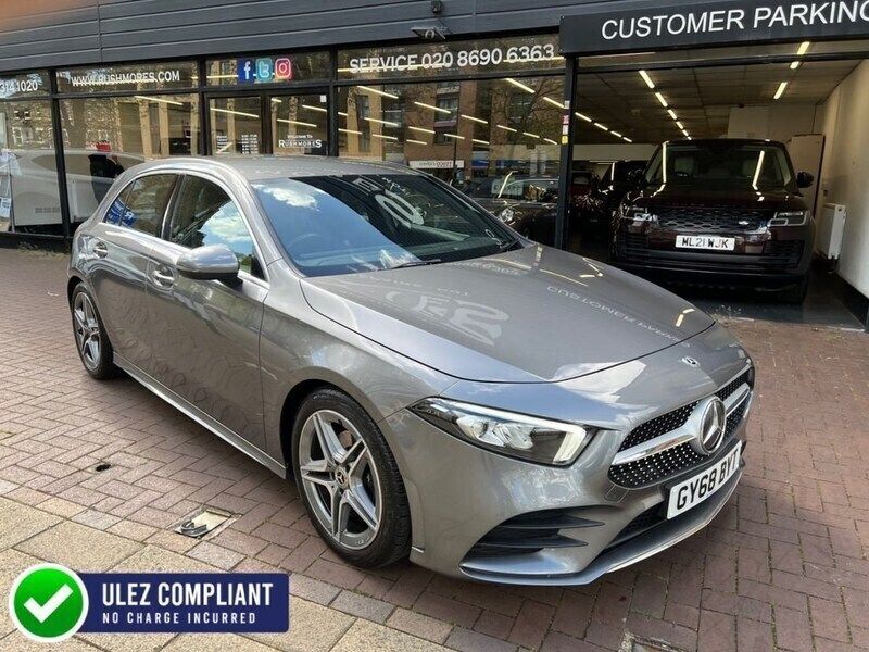 Grey Used 2018 Mercedes A200 AMG line Hatchback | £16,499 (A bit pricey) - Image 1/4