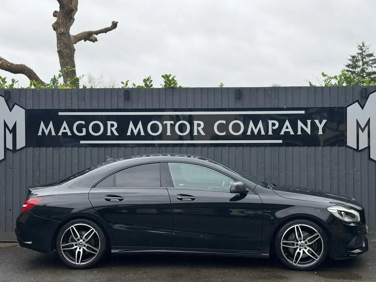 Used Mercedes CLA220 AMG line 177 HP (130 kW) 2018 Black Coupe