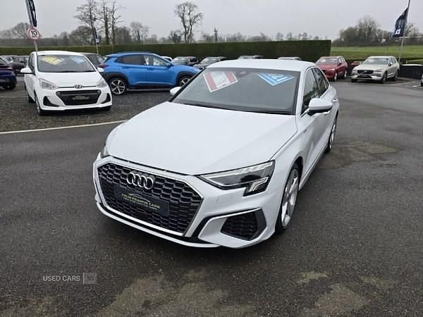 White Used 2021 Audi A3 S-Line Sedan | £21,450 (Fair price) - Image 1/4