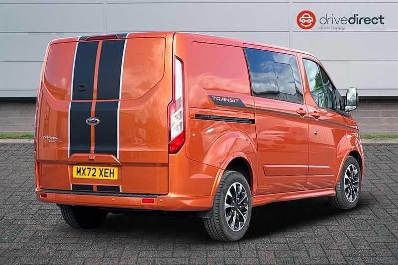 Used Ford Transit Custom Sport 170 HP (125 kW) 2022 Orange Van