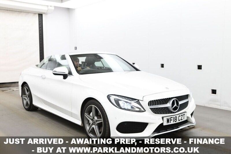 White Used 2018 Mercedes C200 AMG line Cabriolet | £17,295 (Fair price) - Image 1/4