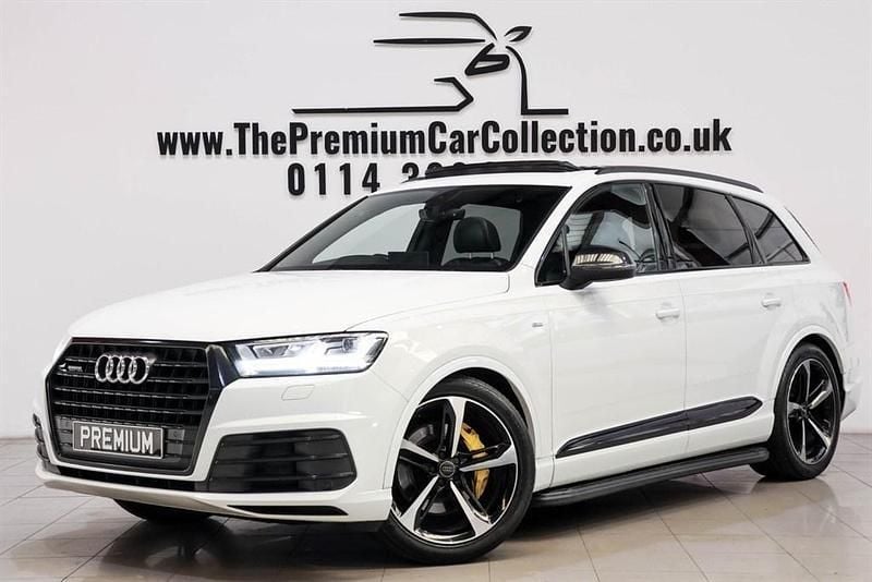Glacier white Used 2019 Audi Q7 Black Edition SUV | £31,980 (Fair price) - Image 1/4