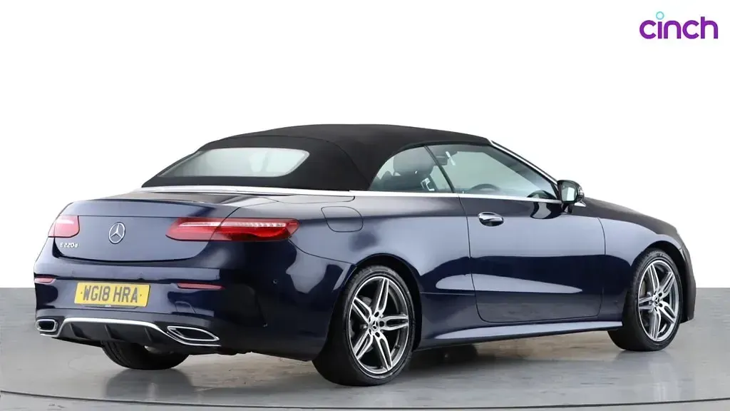 Used Mercedes E220 AMG Line Premium Plus 2018 Blue Cabriolet