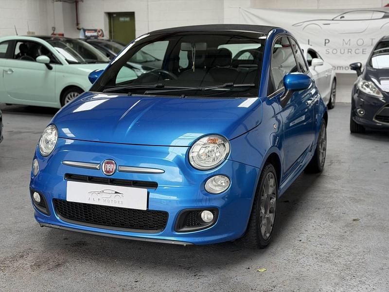 Used Fiat 500 S 69 HP (50 kW) 2014 Blue Cabriolet