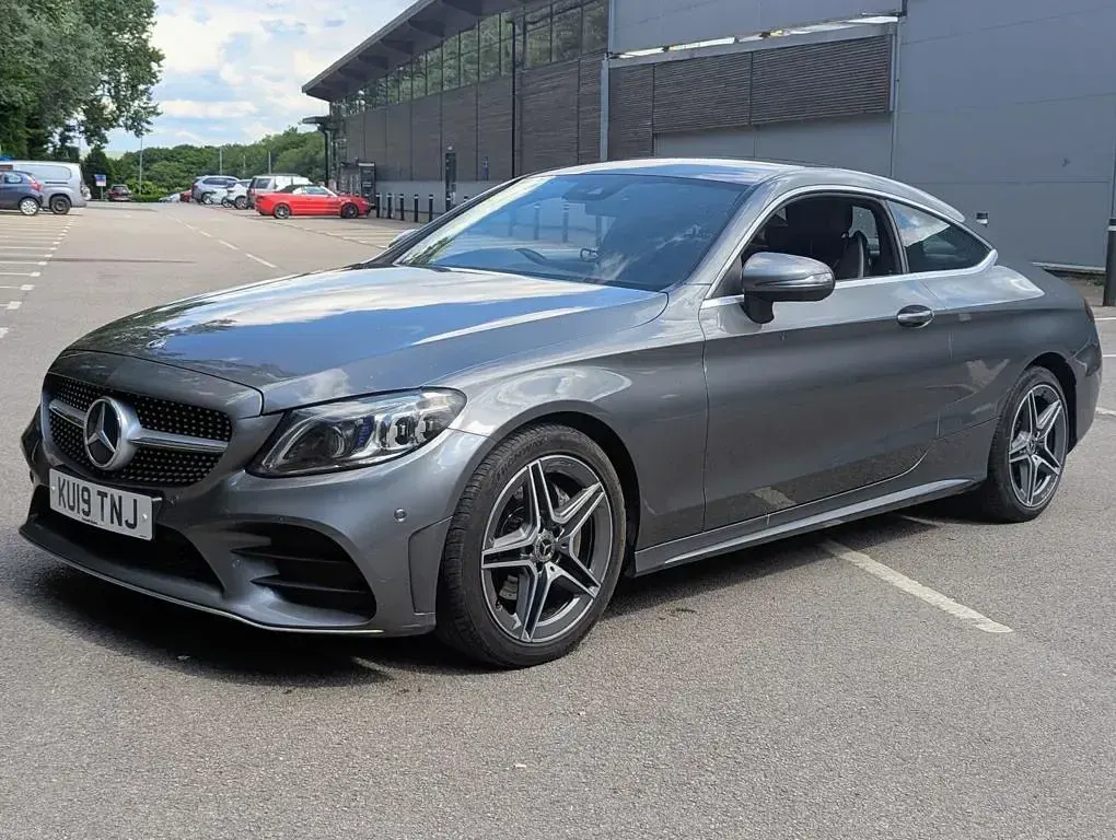 Used Mercedes C220 AMG line 2019 Grey Coupe