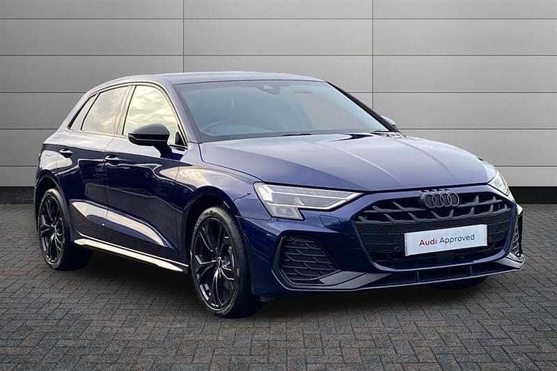 New Audi A3 e-tron Black Edition 204 HP (150 kW) 2025 Navarra blue Hatchback