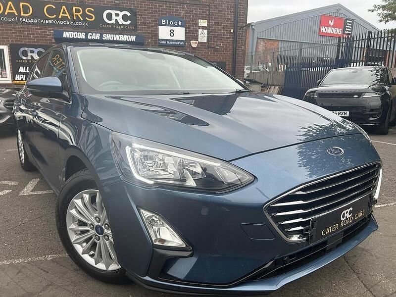 Blue Used 2021 Ford Focus Titanium Hatchback | £7,840 (Fair price) - Image 1/4