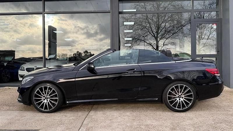 Used Mercedes E220 AMG line 2016 Black Cabriolet