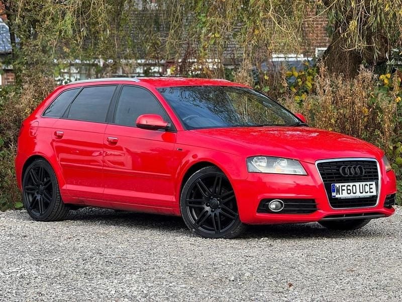 Red Used 2010 Audi A3 Sportback S-Line Hatchback | £2,795 (Good price) - Image 1/4
