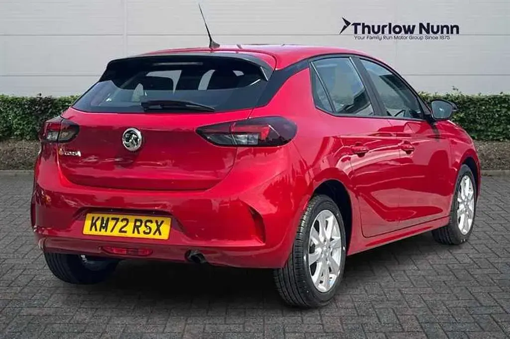 Used Vauxhall Corsa Design Edition 75 HP (55 kW) 2022 Crimson red Hatchback