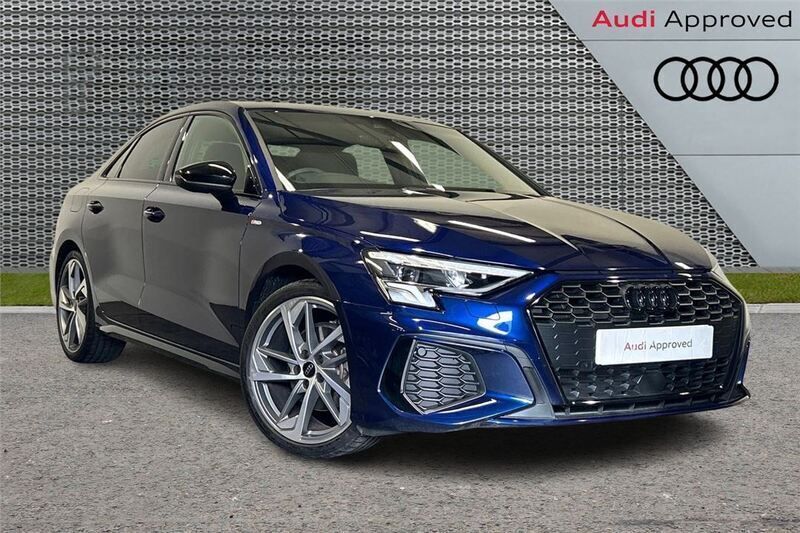 Blue Used 2023 Audi A3 Black Edition Sedan | £26,800 (Fair price) - Image 1/3