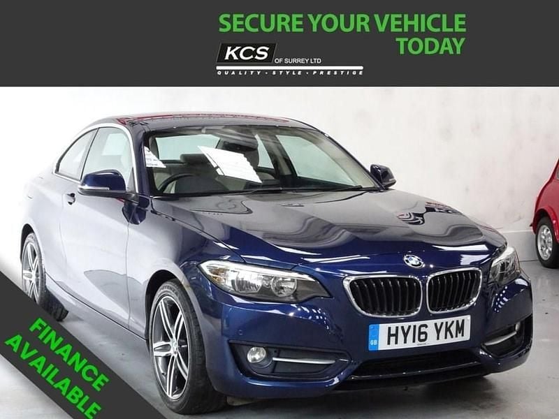 Used BMW 220 Sport Line 184 HP (135 kW) 2016 Blue Coupe