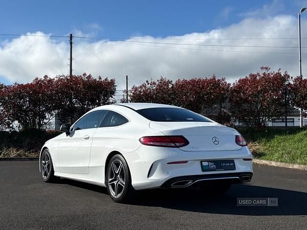 Used Mercedes C200 AMG line 184 HP (135 kW) 2019 White Coupe