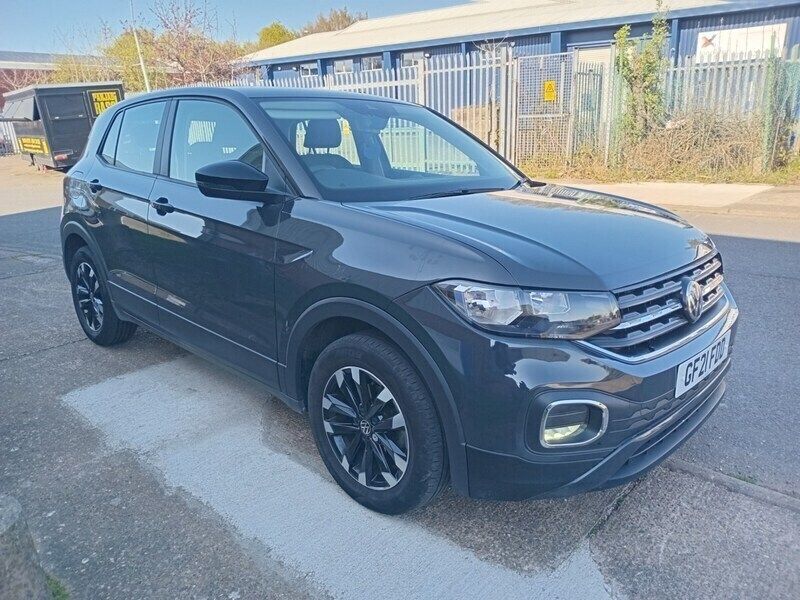 Grey Used 2021 VW T-Cross S SUV | £10,495 (Super price) - Image 1/4