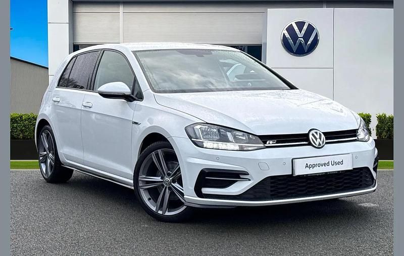 White Used 2019 VW Golf VII R-line Hatchback | £17,590 (Fair price) - Image 1/4