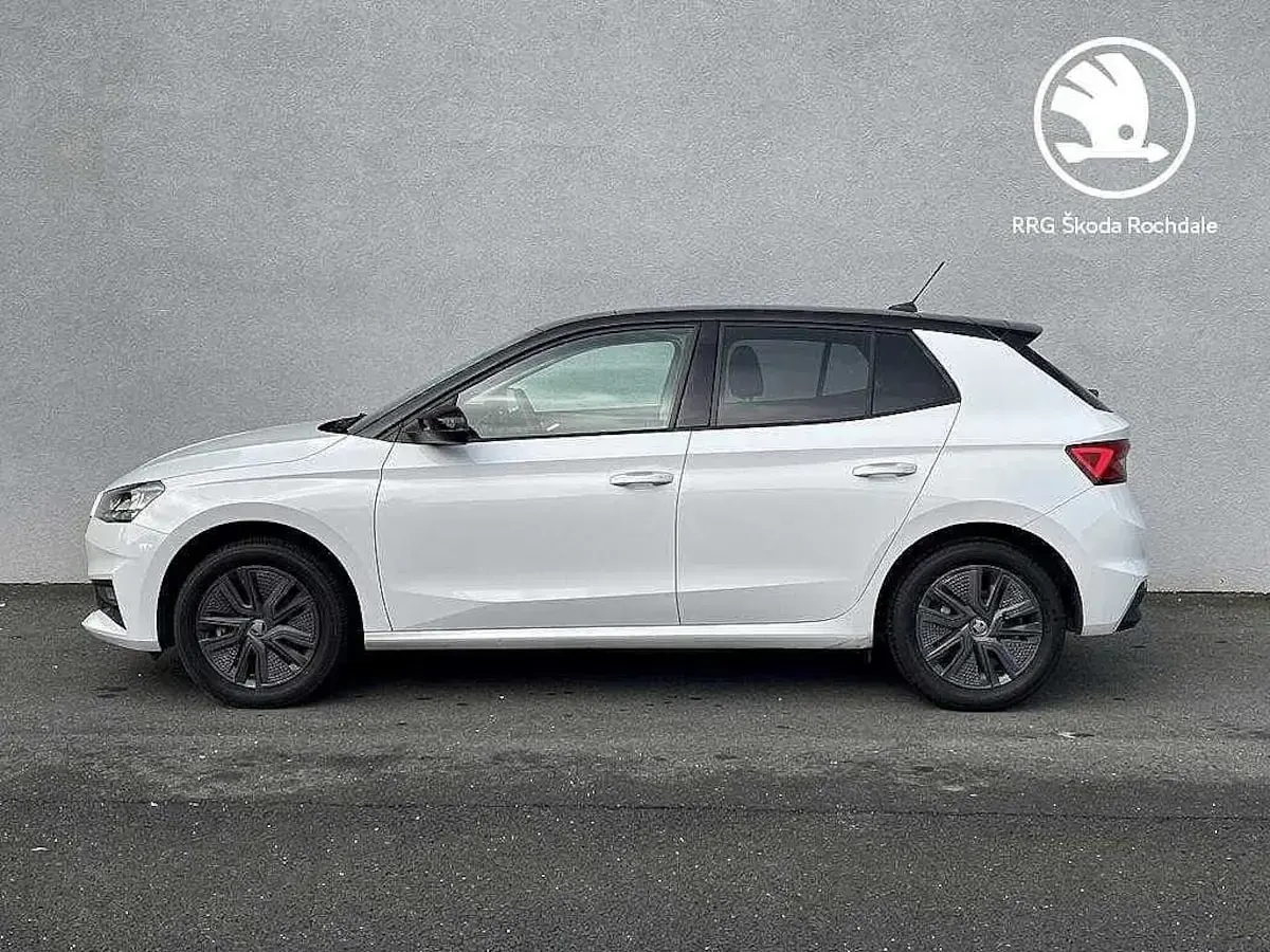 Used Skoda Fabia Design Edition 113 HP (83 kW) 2026 Moon white metallic black magic pearl effect Hatchback