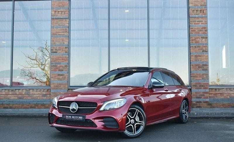 Red Used 2020 Mercedes C300e AMG line Estate | £17,999 (Fair price) - Image 1/4