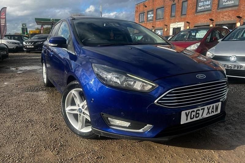 Blue Used 2017 Ford Focus Titanium Hatchback | £5,195 (Good price) - Image 1/1