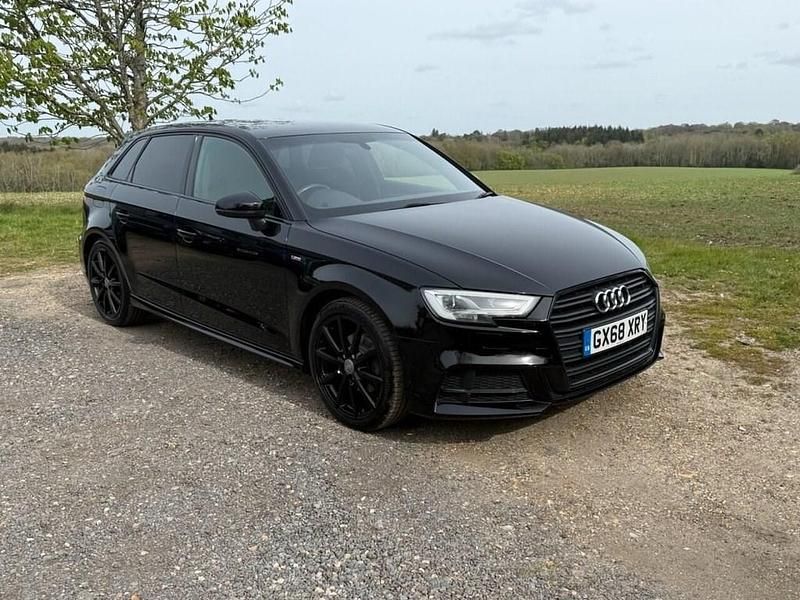 Used Audi A3 Sportback Black Edition 116 HP (85 kW) 2018 Black Hatchback
