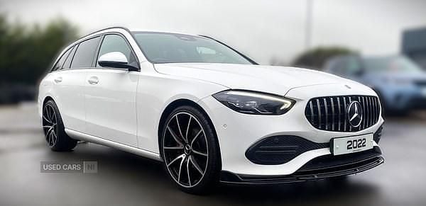 Used Mercedes C220 2022 White Estate