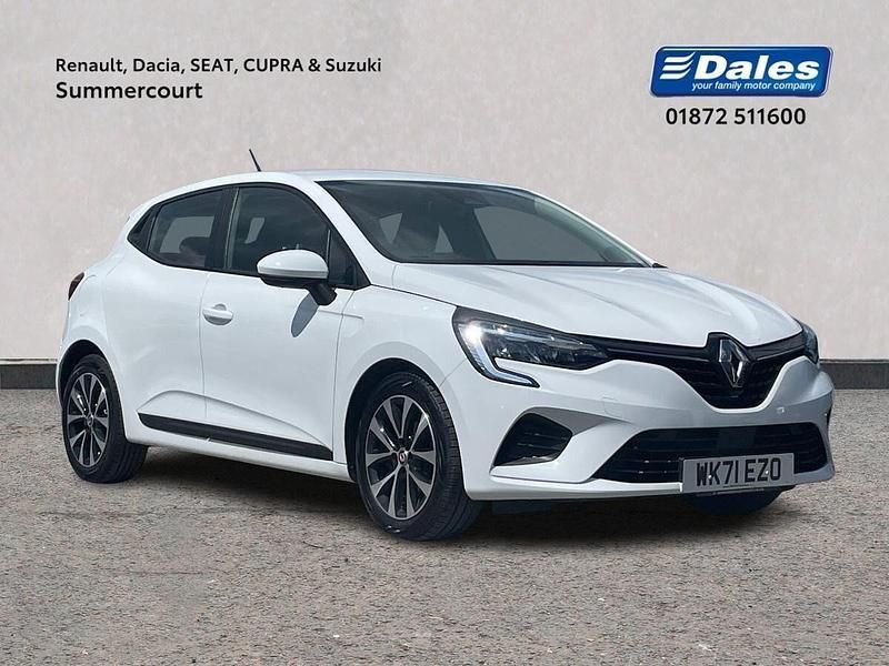 Solid glacier white Used 2021 Renault Clio V Iconic Hatchback | £12,000 (Fair price) - Image 1/4