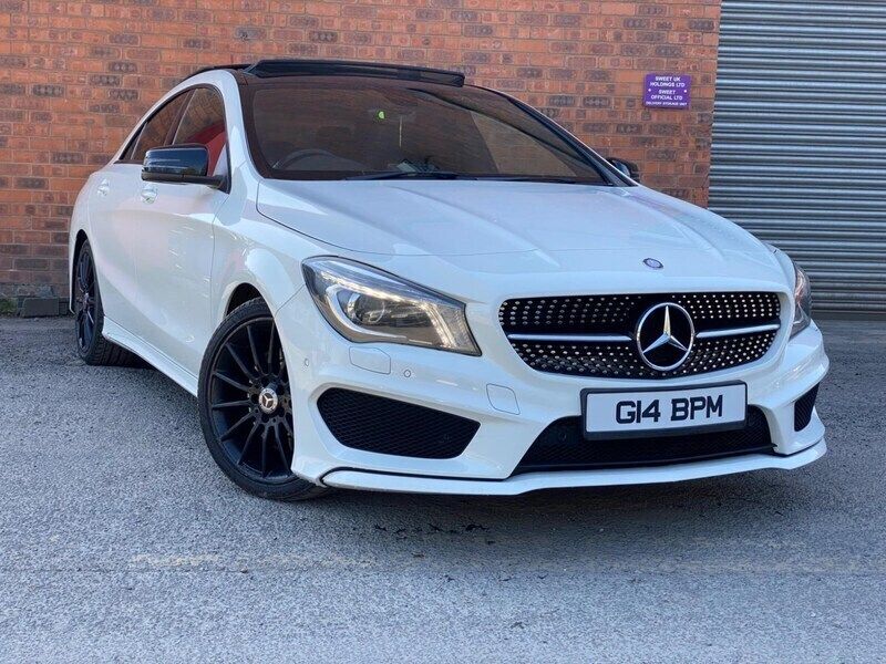 White Used 2014 Mercedes CLA220 AMG Sedan | £9,395 (Fair price) - Image 1/4