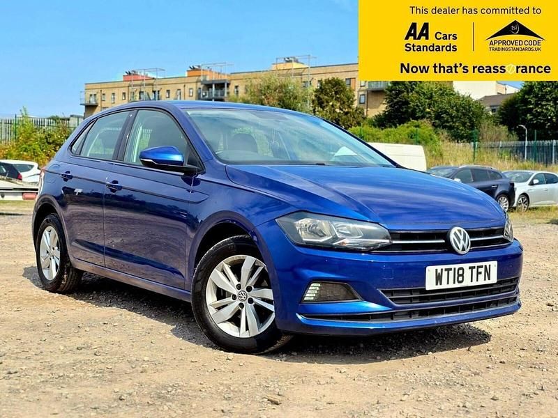 Used VW Polo SE 95 HP (69 kW) 2018 Blue Hatchback