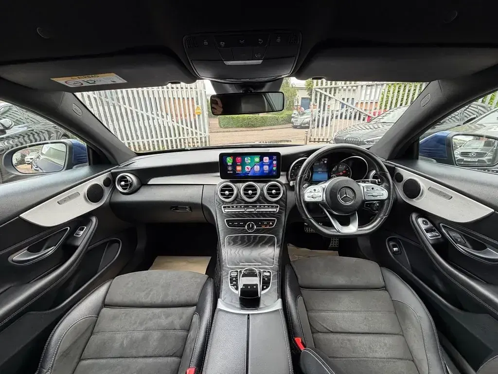 Used Mercedes C300 AMG Line Premium 258 HP (189 kW) 2019 Blue Coupe