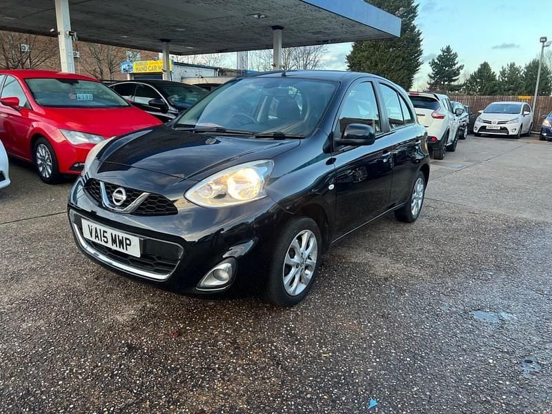 Black Used 2015 Nissan Micra Acenta Hatchback | £5,395 (Fair price) - Image 1/4