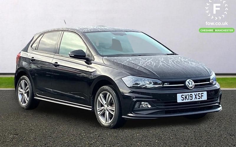 Used VW Polo R-line 116 HP (85 kW) 2019 Black Hatchback