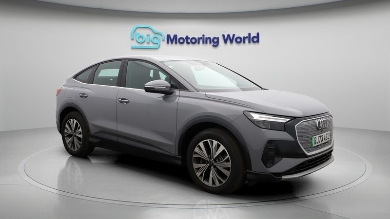 Grey Used 2023 Audi Q4 Sportback e-tron Sport SUV | £30,500 - Image 1/4