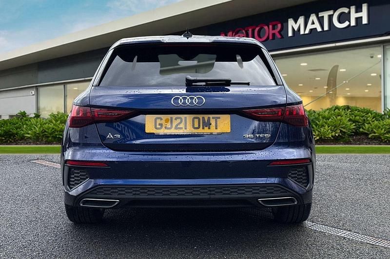 Used Audi A3 Sportback S-Line 150 HP (110 kW) 2021 Blue Hatchback