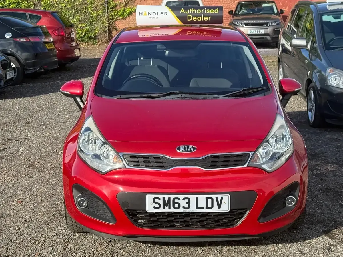 Used Kia Rio 85 HP (62 kW) 2014 Red Hatchback
