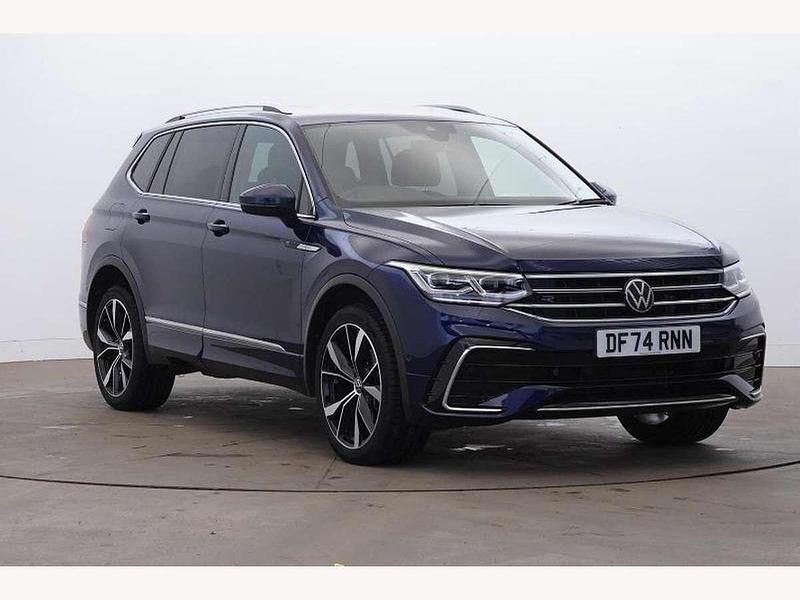 Blue Used 2024 VW Tiguan Allspace R-line SUV | £36,495 (Expensive) - Image 1/4