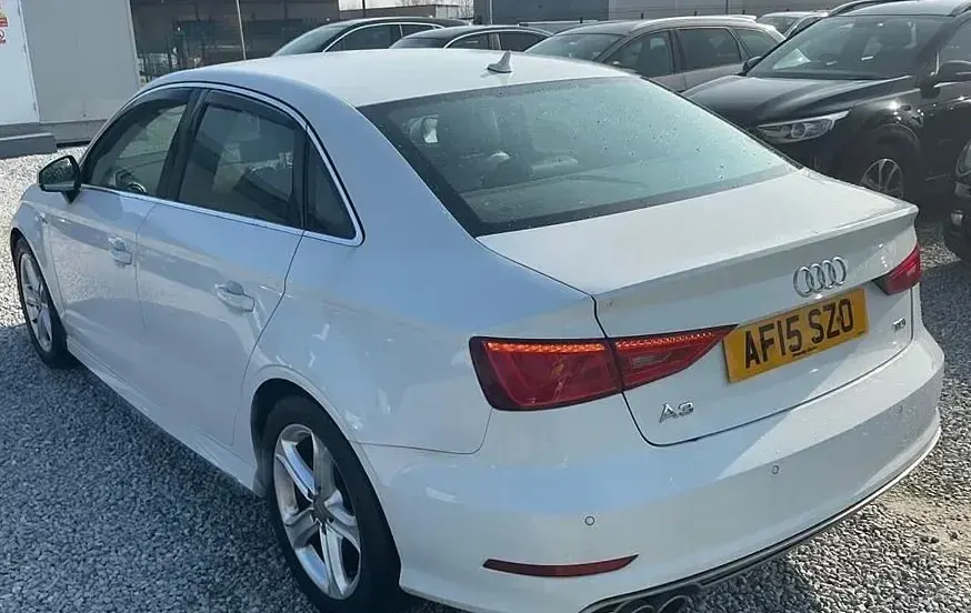 Used Audi A3 S-Line 150 HP (110 kW) 2015 Ibis white Sedan