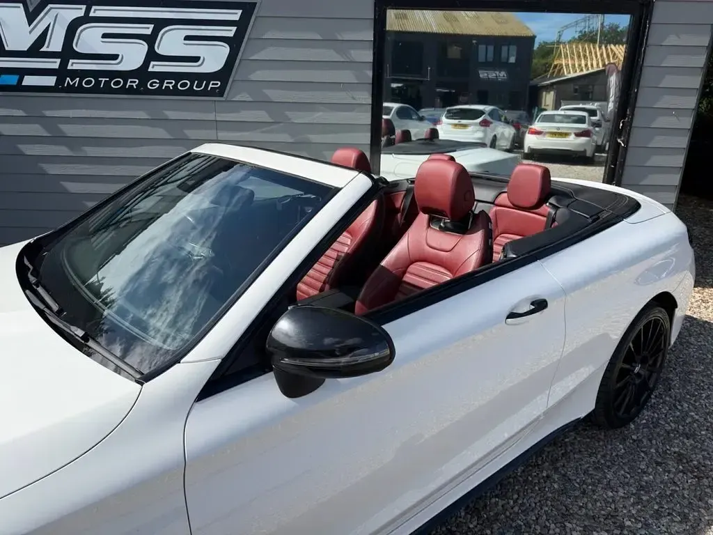 Used Mercedes C220 AMG Line Premium Plus 2017 White Cabriolet