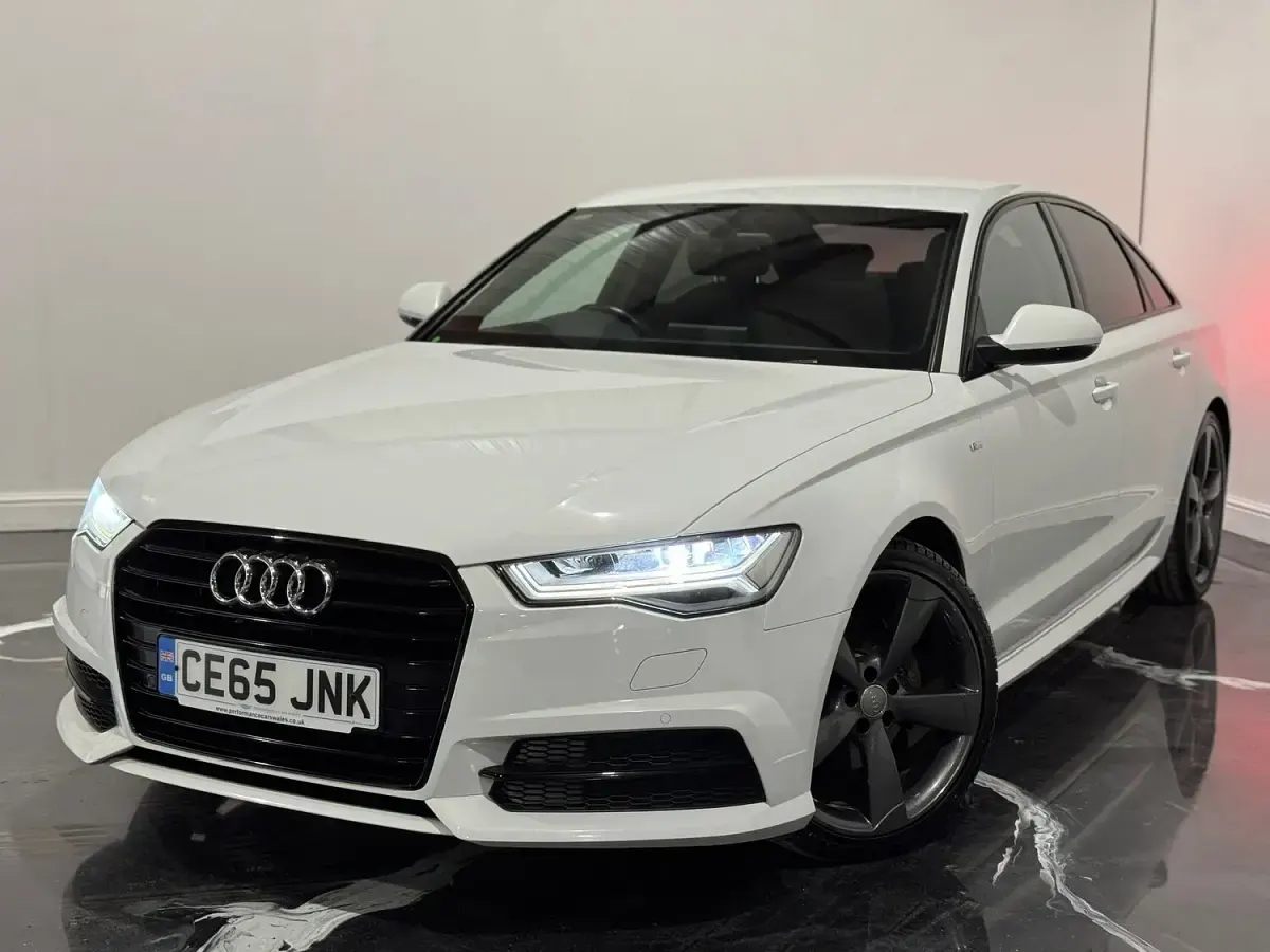 Used Audi A6 Black Edition 190 HP (139 kW) 2015 White Sedan