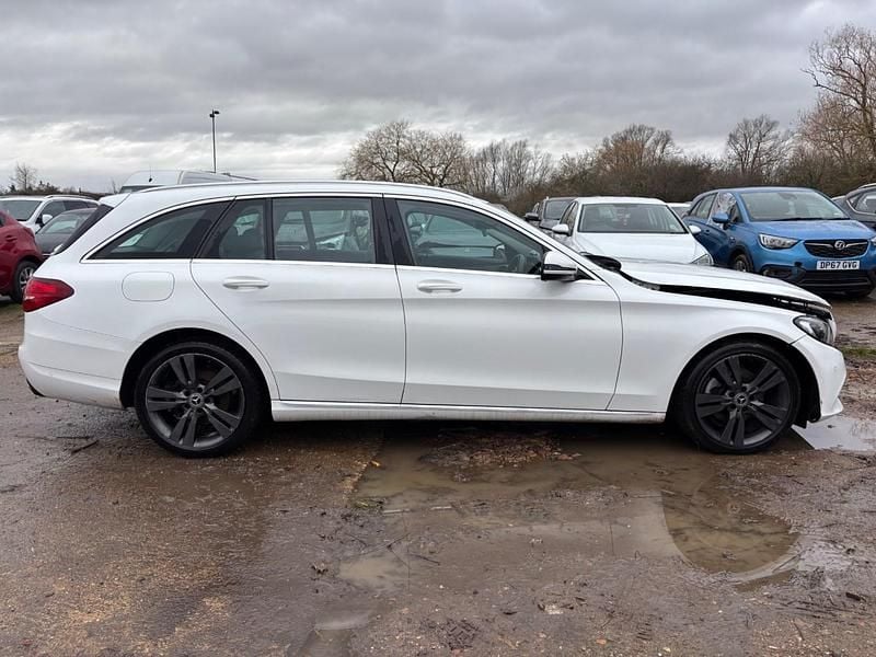 Used Mercedes C200 2017 White Estate