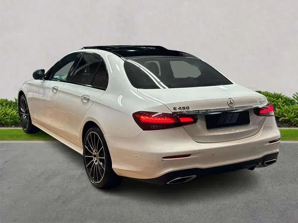 Used Mercedes E450 AMG line 2023 White Sedan