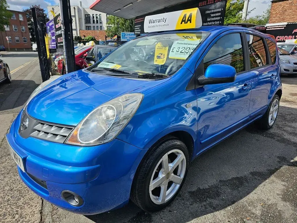 Used Nissan Note Tekna 110 HP (80 kW) 2008 Blue Hatchback