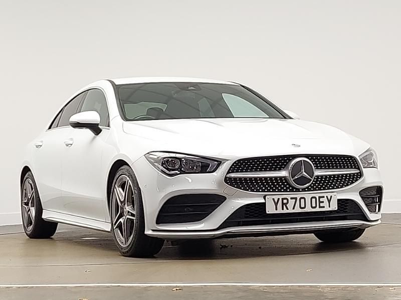 White Used 2020 Mercedes CLA200 AMG line Sedan | £21,998 (Fair price) - Image 1/4