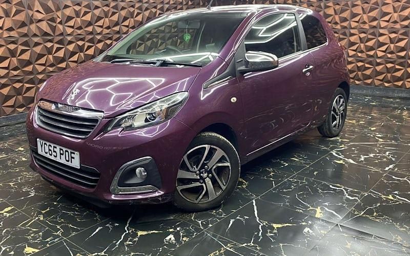 Used Peugeot 108 82 HP (60 kW) 2014 Mauve/purple Hatchback