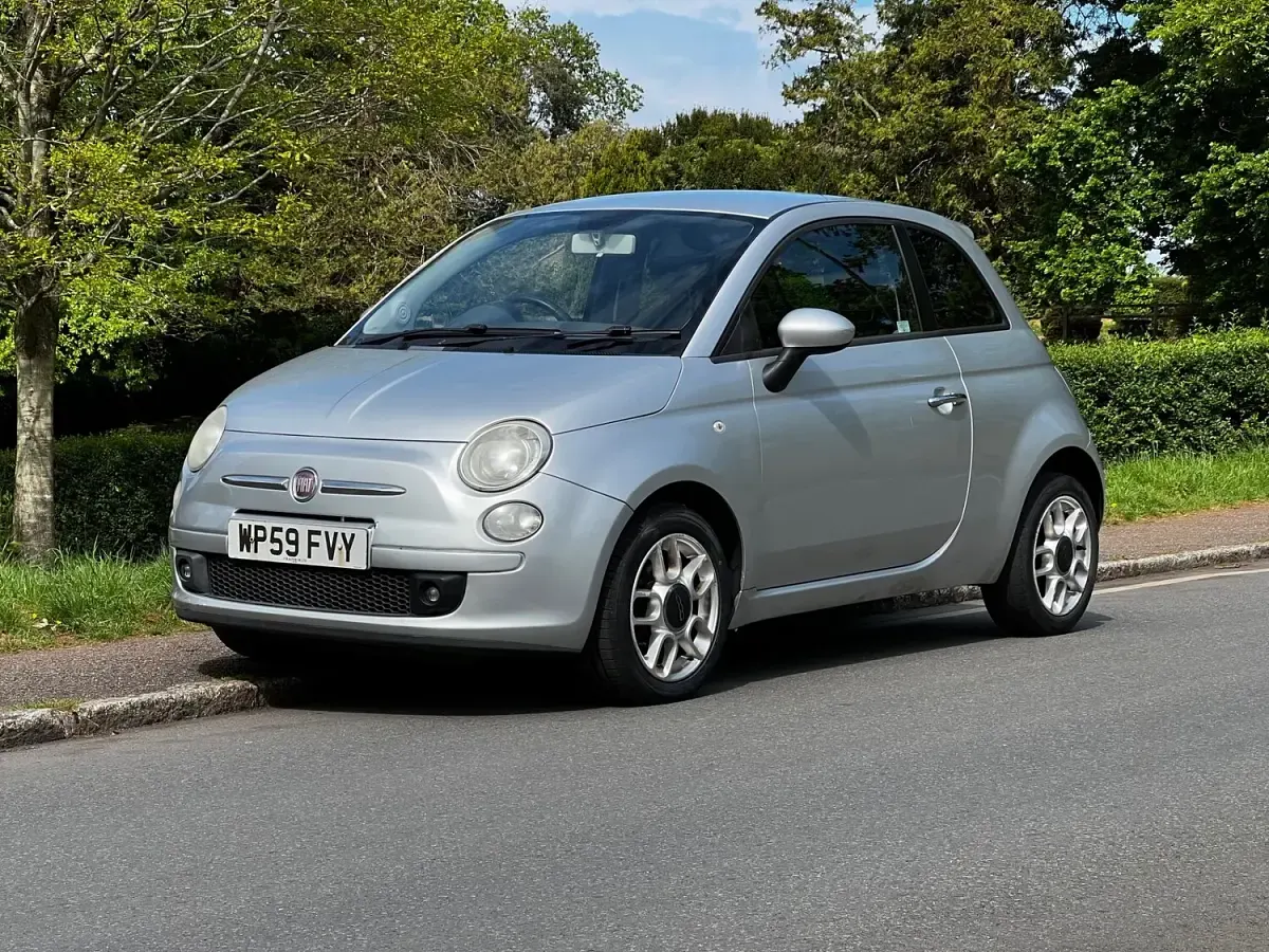 Used Fiat 500 Sport 75 HP (55 kW) 2009 Silver Cabriolet