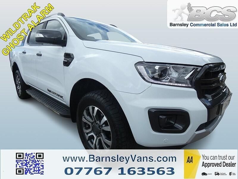 Frozen white (solid paint) Used 2021 Ford Ranger Wildtrack Pickup | £15,995 (Good price) - Image 1/3