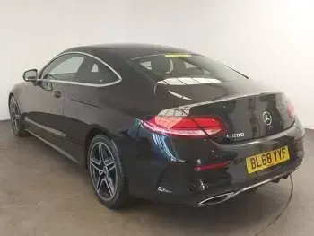 Used Mercedes C200 AMG line 184 HP (135 kW) 2018 Black Coupe