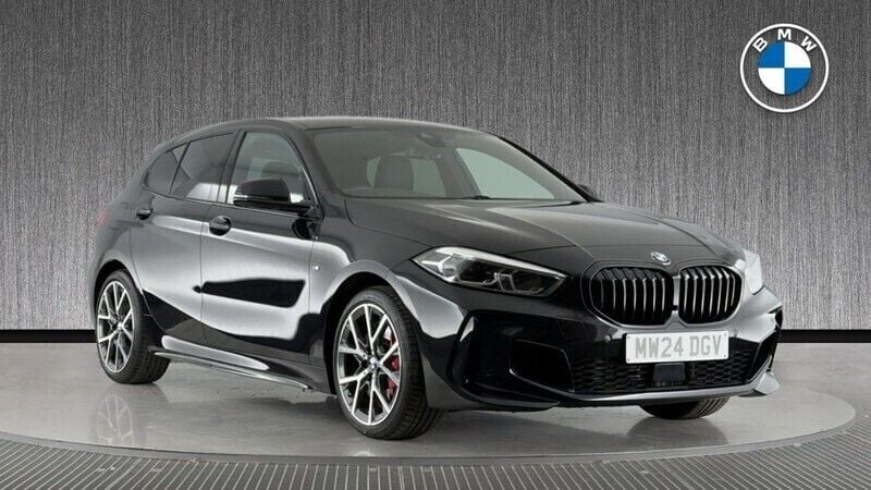 Black Used 2024 BMW 128 Shadowline | £28,560 (Fair price) - Image 1/4