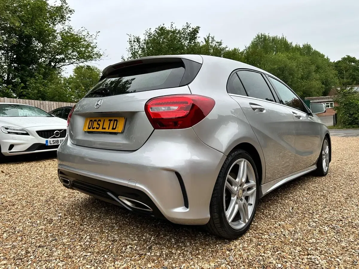 Used Mercedes A200 AMG line 136 HP (100 kW) 2017 Silver Hatchback
