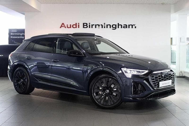 Plasma blue, metallic Used 2024 Audi Q8 e-tron Black Edition SUV | £58,473 - Image 1/4